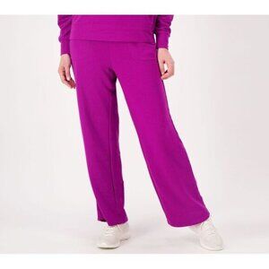 Fit 4 All by Carrie Wightman Relaxed Leg Pant Womens 5X Orchid Poly Blend NEW